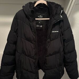 Hollister Midnight Black Quilted Jacket